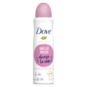Desodorante antitranspirante en aerosol DOVE Go Fresh Granada & Verbena x 12 u.